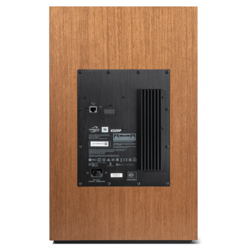 JBL 4329P Studio Monitor-aktiv høyttaler er et fullstendig selvstendig forsterket høyttalersystem med høyoppløselig streaming-lyd og prosumer-tilkobling.